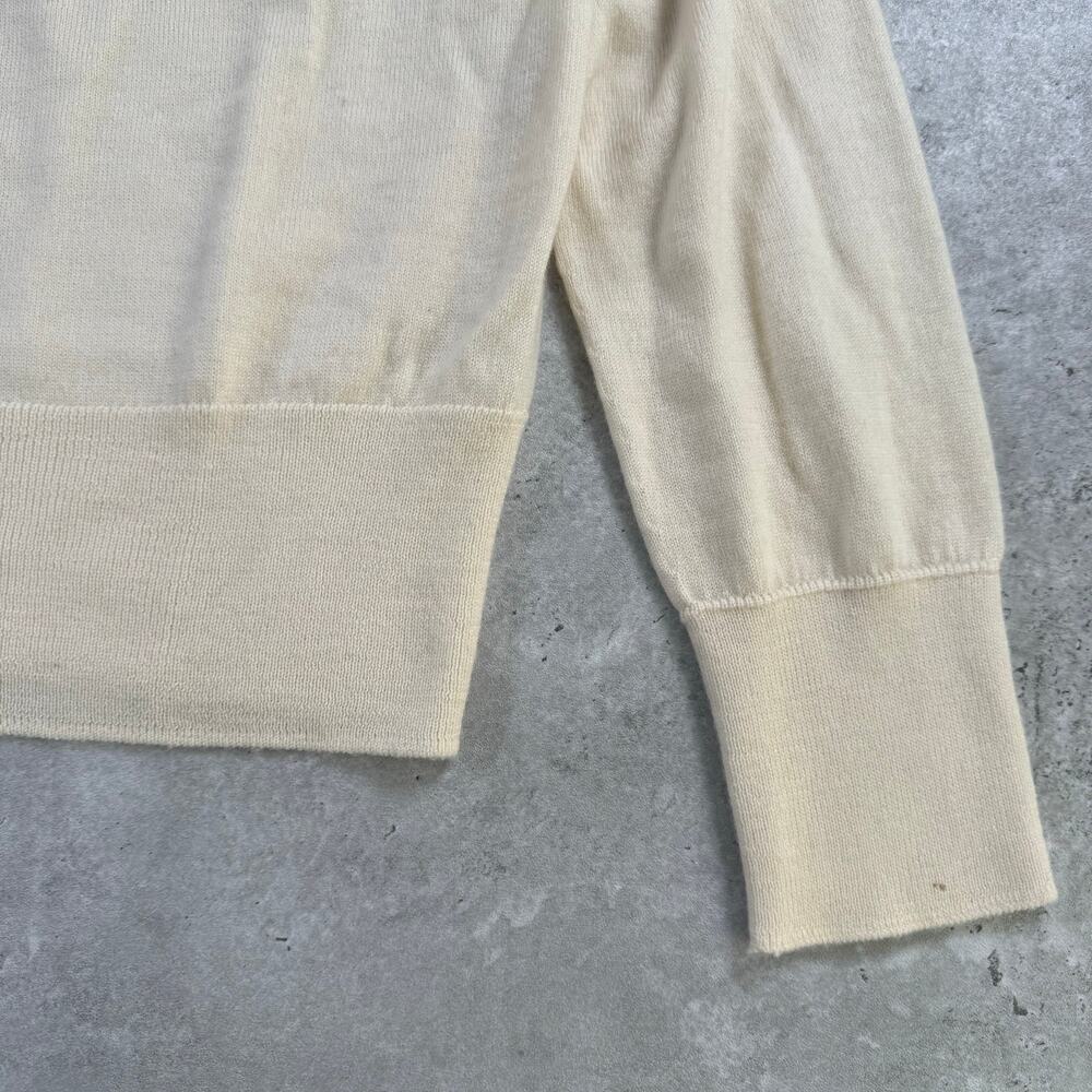 Banana republic 100% merino wool beige sweater womens size large - Picture 6 of 6